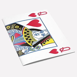 The Queen of Hearts A6 Notebook